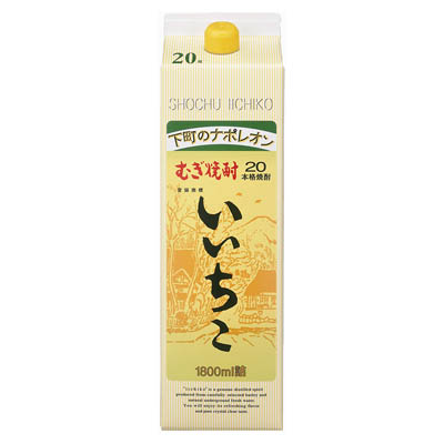 いいちこ 麦 20度パック1.8L
