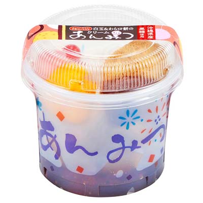 ドンレミー白玉&わらび餅のクリームあんみつ