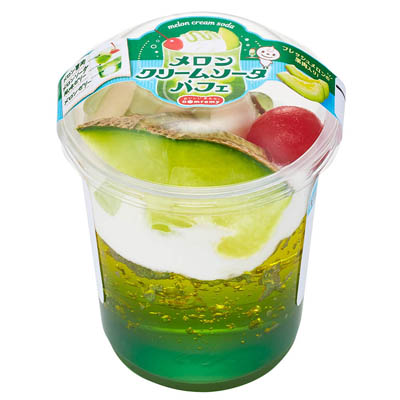 ドンレミーメロンクリームソーダパフェ