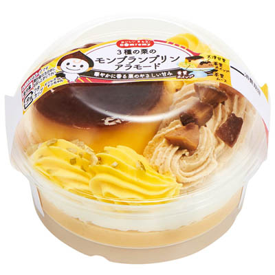 ドンレミー 3種の栗のモンブランプリンアラモード