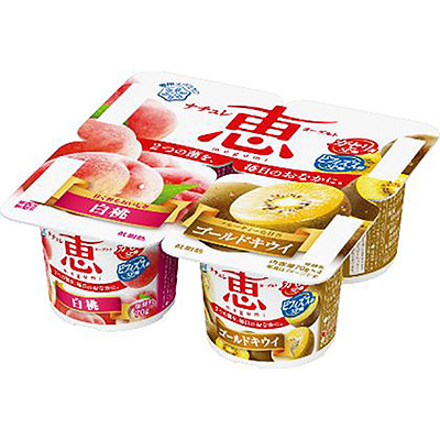 雪印メグミルク　ナチュレ恵　白桃＋ゴールドキウイ