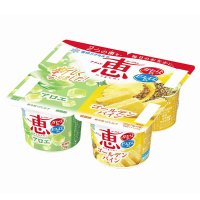 メグミルク　ナチュレ恵　アロエ+ゴールデンパイン　70g×4個