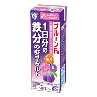 メグミルク のむヨーグルトプルーンFe