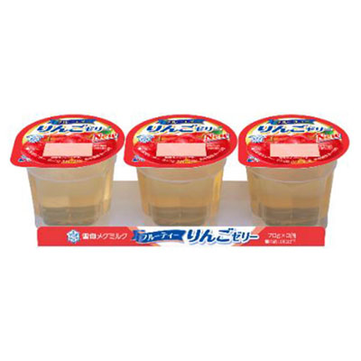 雪印メグミルク フルーティーりんごゼリー 70g×3個入