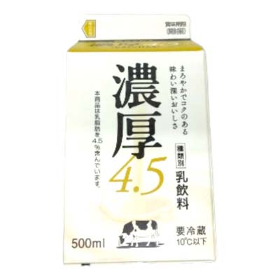 四国乳業　らくれん　濃厚4.5　500ｍｌ