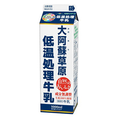 らくのうマザーズ 大阿蘇草原低温処理牛乳1000ml