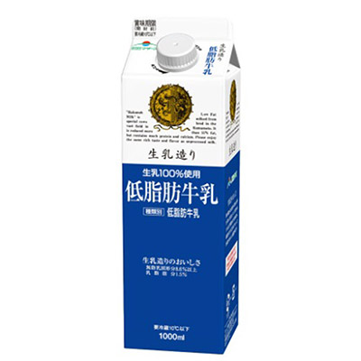 らくのうマザーズ 低脂肪牛乳 生乳造り 1000ml