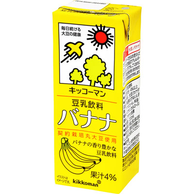 キッコーマン 豆乳飲料 バナナ200ml
