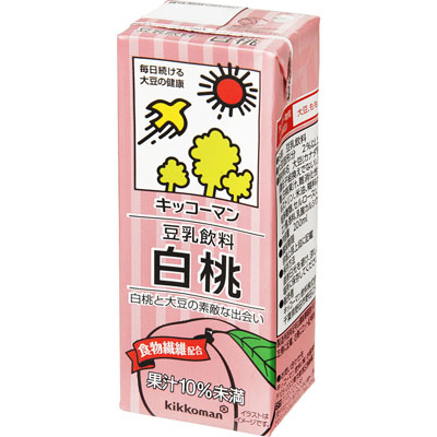 キッコーマン 豆乳飲料 白桃200ml