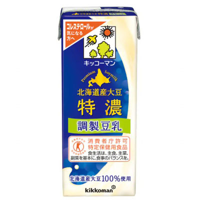 キッコーマン飲料 北海道産大豆特濃調製豆乳200ml