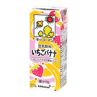 キッコーマン　豆乳飲料　いちごバナナ　200ml
