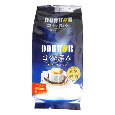 ドトール コクと深み香ばしブレンド ドリップコーヒー 6袋入り