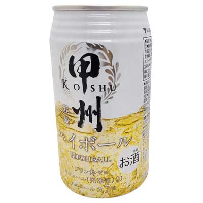 富永　甲州韮崎ハイボール缶　350ｍｌ
