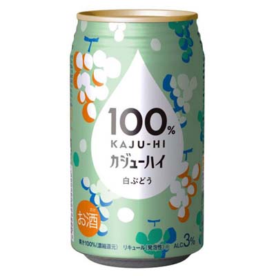 富永貿易　１００％カジューハイ　白ぶどう　350ｍｌ