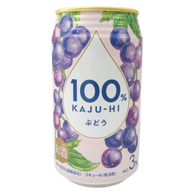 富永貿易　100％カジューハイ　ぶどう　340ｍｌ