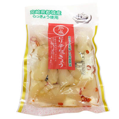 上沖産業　熟成ピリ辛らっきょう　８０ｇ