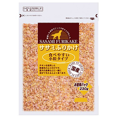 お買い得ふりかけ　鶏ささみ小粒タイプ　230g