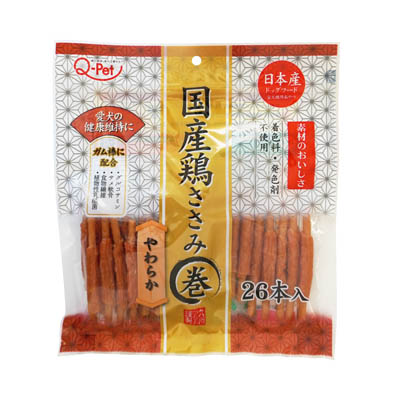Q-Pet　国産鶏ささみ巻　やわらか　26本入