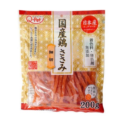 Q-Pet　国産鶏ささみ　細切　200ｇ