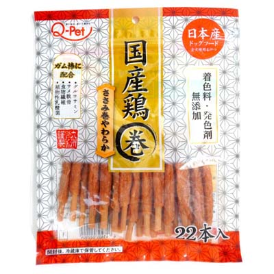 Q-Pet　国産鶏巻　ささみ巻やわらか　22本入