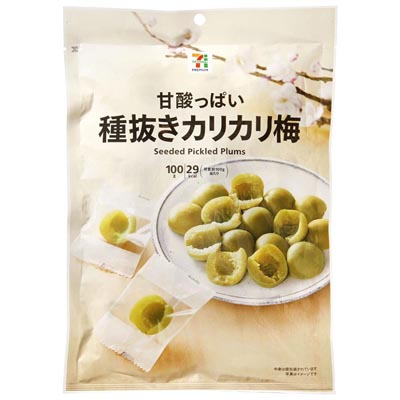 セブンプレミアム 甘酸っぱい種抜きカリカリ梅 100g