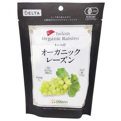 デルタ トルコ産オーガニックレーズン 220g