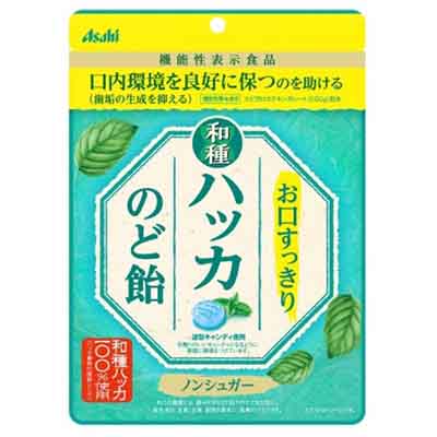 アサヒ お口すっきり和種ハッカのど飴 ノンシュガー 67g
