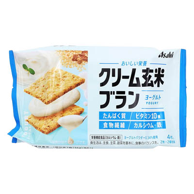 アサヒ　クリーム玄米ブランヨーグルト　４枚