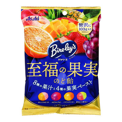 アサヒ　バヤリース　至福の果実のど飴　103ｇ
