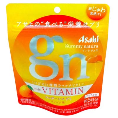 アサヒ　グミナチュラ　マルチビタミン　オレンジ味　約5日分