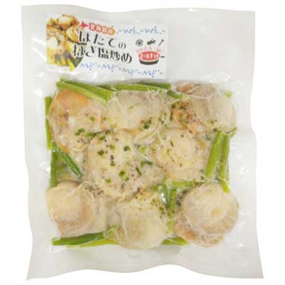 北海道産ほたてのねぎ塩炒め