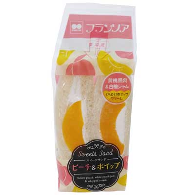 フランソア　スイーツサンド（ピーチ＆ホイップ）1包
