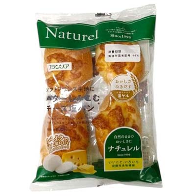 フランソア　バターしみこむチーズ塩パン　4個入
