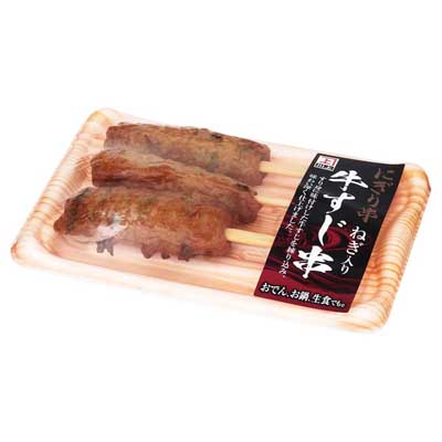 川上食品　ねぎ入り牛すじ串　3本入り