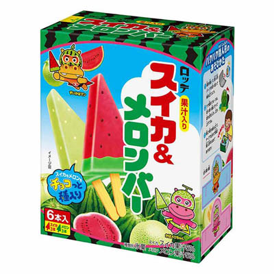 ロッテ　スイカ＆メロンバー　70ｍｌ×2種×3本