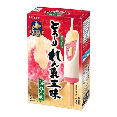 ロッテ　とろ～りれん乳三昧　苺れん乳