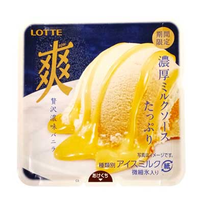 ロッテ　爽　贅沢濃味バニラ　185ml