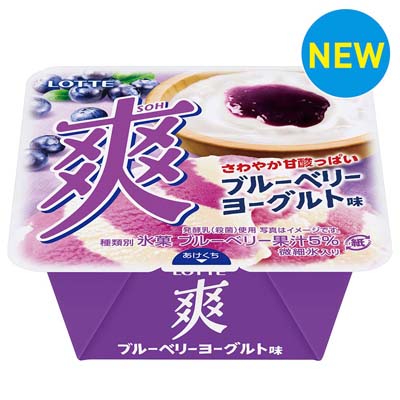 ロッテ　爽　ブルーベリーヨーグルト味　185ｍｌ