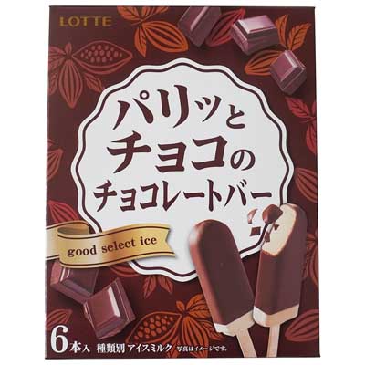 ロッテ　パリッとチョコのチョコレートバー　6本入