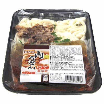 めん楽 肉うどんエコノミー 1食