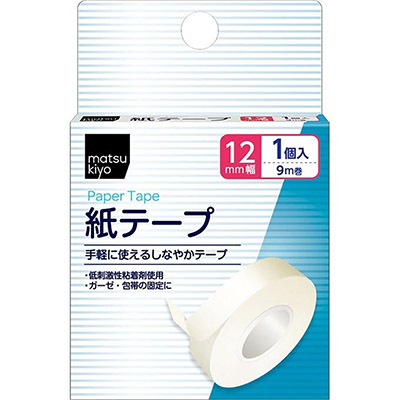 matsukiyo 紙テープ 12mm幅 9m巻 1個入