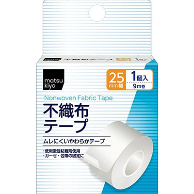 matsukiyo 不織布テープ 25mm幅 9m巻 1個入