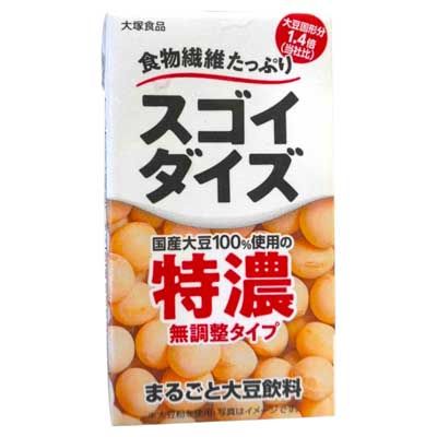 大塚食品 スゴイダイズ 特濃無調整タイプ 125ml