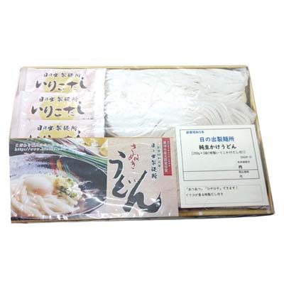 日の出製麺所　純生かけうどん　250g×3袋（特製いりこかけだし付）