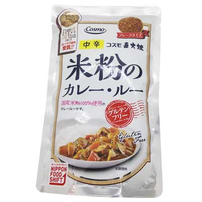コスモ食品　米粉のカレールー　中辛　110ｇ