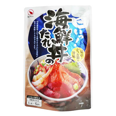 万城食品　海鮮丼のたれ　昆布とかつお節の旨味　1人前×5袋入