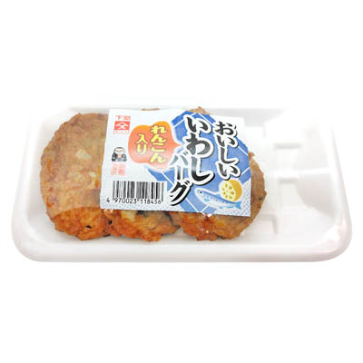 奥野寿久商店　おいしいいわしバーグ　３枚