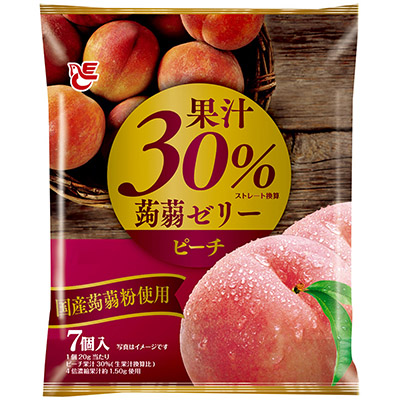 エース果汁30%蒟蒻ゼリーピーチ7個