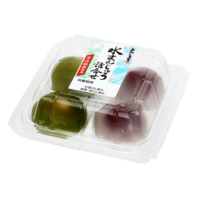 あわしま堂　水まんじゅう詰合せ（小豆・抹茶）　4個入
