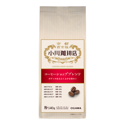 小川珈琲店 コーヒーショップブレンド粉 140g